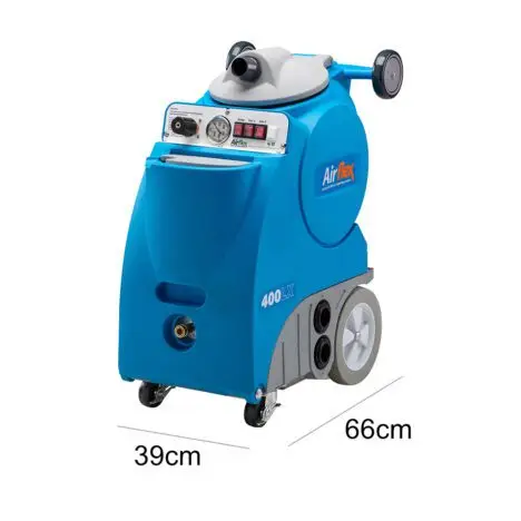 Airflex Miniflex 6.6LX carpet cleaning machines are available with a built-in inline heater